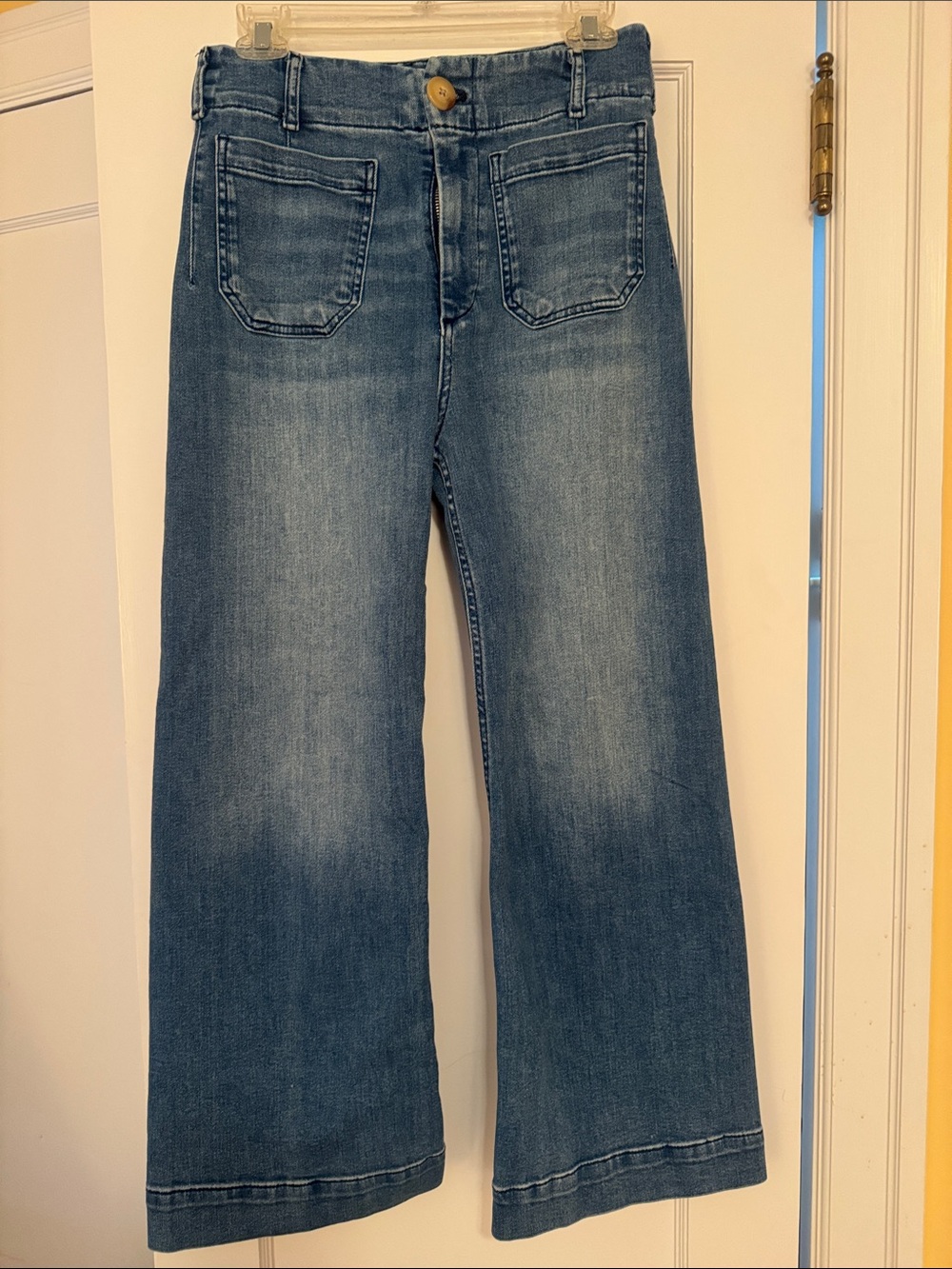 Maeve The Colette Wide Leg Blue Jeans